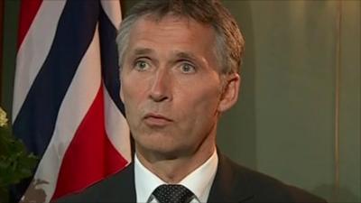 Norwegian prime minister Jens Stoltenberg