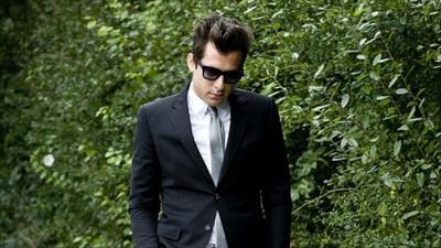 Mark Ronson attends the service of Amy Winehouse