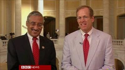 Democratic Representative Bobby Scott and Republican Representative Jack Kingston