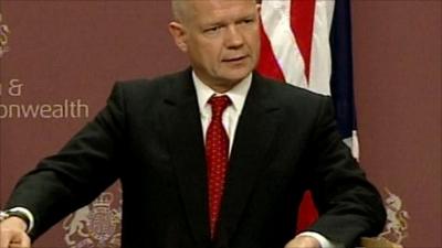 Foreign Secretary William Hague