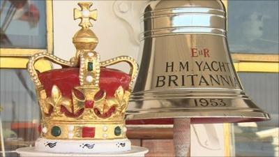 Bell on the royal yacht Brittania