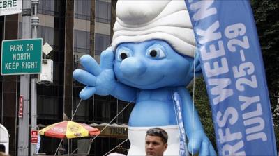 Smurfs week in New York