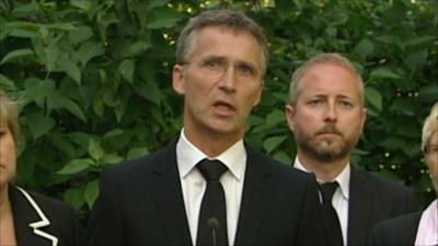 Norwegian PM Jens Stoltenberg