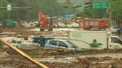 Seoul floods aftermath