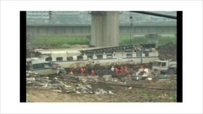 China rail crash