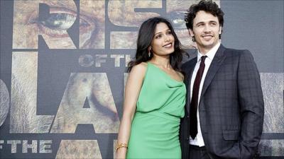 Freida Pinto and James Franco