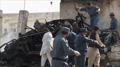 Lashkar Gah wreckage