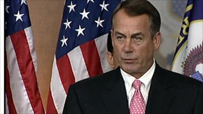 Republican House leader John Boehner