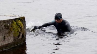 Vladimir Romanov in Loch Ness