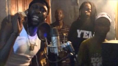 Rappers in Senegal