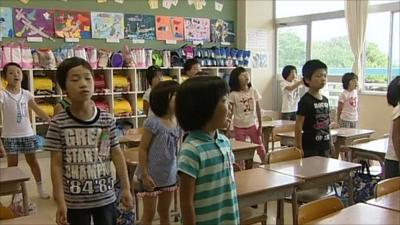 School children in Japan