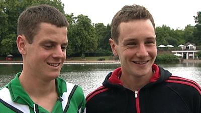 (L-R) Jonny and Alistair Brownlee