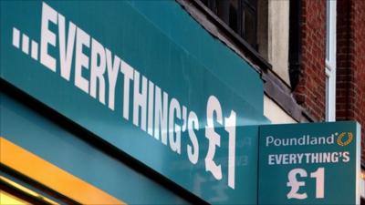 Poundland store in Brixton, London