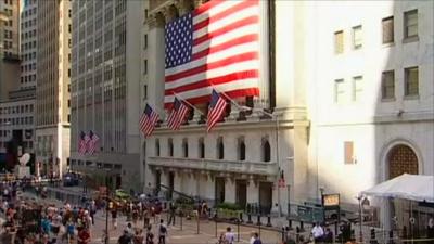 Exterior of Wall Street in New York