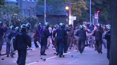 Rioting in Enfield