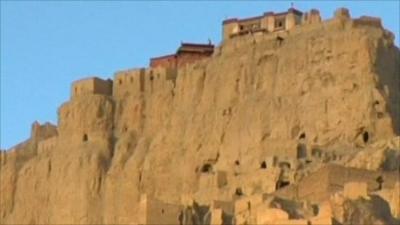 Guge Kingdom ruins in Tibet