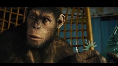 Scene from the Rise of the Planet of the Apes