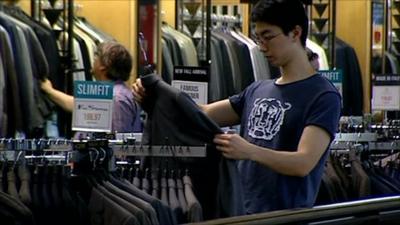 New York shoppers continue to spend