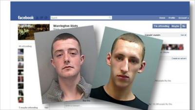 Two jailed for using Facebook to incite disorder