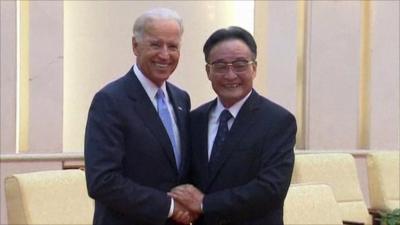 US Vice President Joe Biden and his Chinese counterpart Xi Jinping
