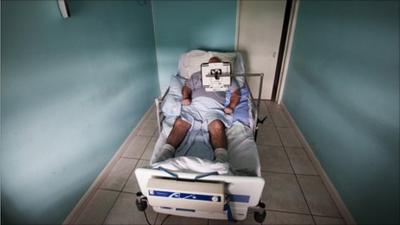 'Martin' in hospital bed