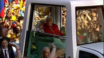 Pope Benedict XVI in the Spanish capital