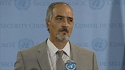 Syria's UN Ambassador Bashar Ja'afari