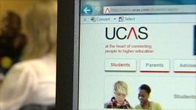 UCAS homepage