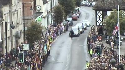 Crowds in Wootton Bassett