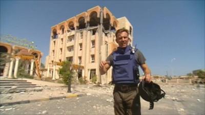 The BBC's Rupert Wingfield-Hayes in Zawiya