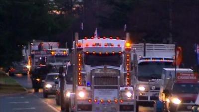 Lorry convoy