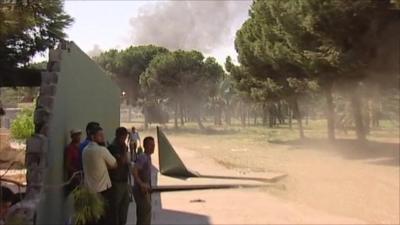 Col Muammar Gaddafi's compound