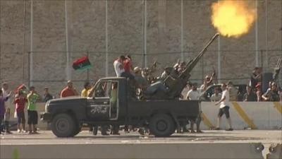 Rebels celebrate advances in Tripoli