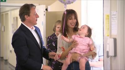 The Camerons at the Royal Cornwall Hospital