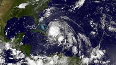 Hurricane Irene seen from space