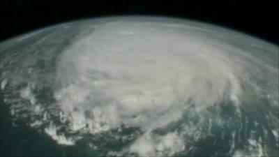 Hurricane Irene from the air