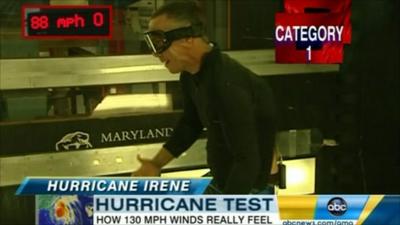 ABC's Jim Sciutto takes on 130 mph gales in a specially designed wind tunnel