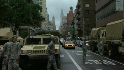 National Guard on New York streets