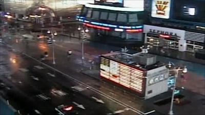 Times Square empty