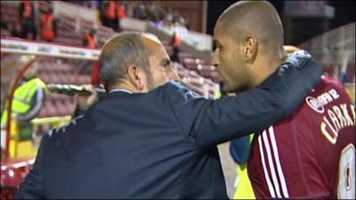 Di Canio in bust-up with own player