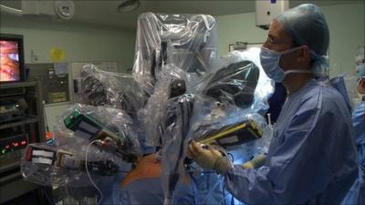 Performing robotic surgery