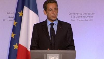 French President Nicolas Sarkozy