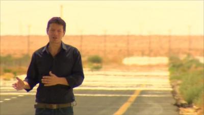 Ian Pannell on the road to Bani Walid