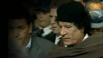 Col Gaddafi - file photo