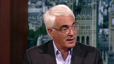 Former Labour chancellor Alistair Darling