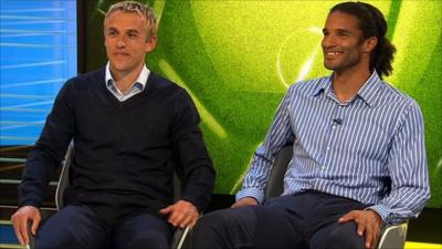 Phil Neville and David James