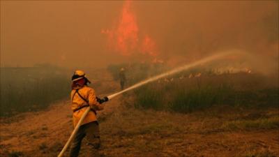 Wildfires in Texas burn down residential areas