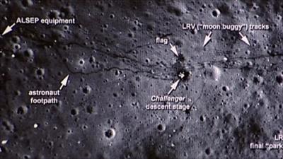 Nasa image of moon surface