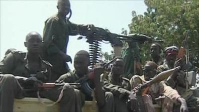 Armed men in Sudan