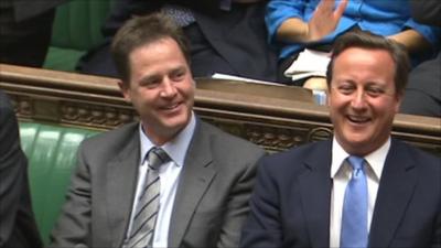 Nick Clegg and David Cameron